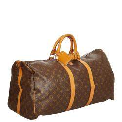 Pre Owned Louis Vuitton Monogram Canvas Keepall 55 Bag