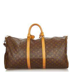Pre Owned Louis Vuitton Monogram Canvas Keepall 55 Bag