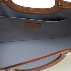 Pre Owned Louis Vuitton Perle Monogram Vernis Roxbury Drive Bag
