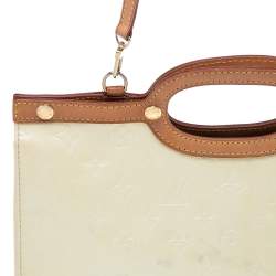 Pre Owned Louis Vuitton Perle Monogram Vernis Roxbury Drive Bag