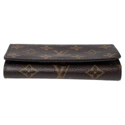 Pre Owned Louis Vuitton Monogram Canvas Flap Wallet