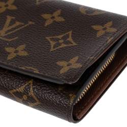 Pre Owned Louis Vuitton Monogram Canvas Flap Wallet
