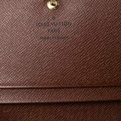 Pre Owned Louis Vuitton Monogram Canvas Flap Wallet