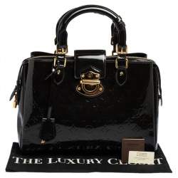 مملوكة مسبقًا Louis Vuitton Blue Nuit Monogram Vernis Melrose Avenue Bag