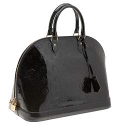 Pre Owned Louis Vuitton Terre D’Ombre Monogram Vernis Alma GM Bag