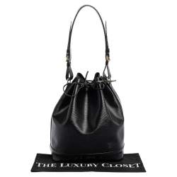 Pre Owned Louis Vuitton Black Epi Leather Vintage Noé Bag