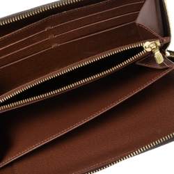 Pre Owned محفظة لوي فيتون سحاب كانفاس مقوي مونوغرامي