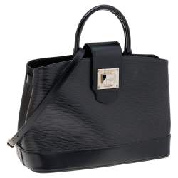 Pre Owned Louis Vuitton Black Electric Epi Leather Mirabeau GM Bag