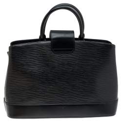 Pre Owned Louis Vuitton Black Electric Epi Leather Mirabeau GM Bag