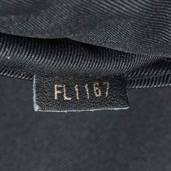 Pre Owned حقيبة ظهر لوي فيتون بالم سبرينغز جلد زهور ماليتاغ أسود متوسطة