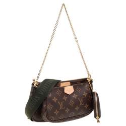مملوكة مسبقًا Louis Vuitton Khaki Monogram Canvas Multi Pochette Accessoires