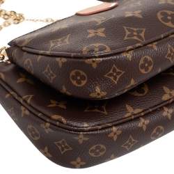 مملوكة مسبقًا Louis Vuitton Khaki Monogram Canvas Multi Pochette Accessoires