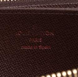 Louis Vuitton Damier Ebene Canvas Zippy Wallet