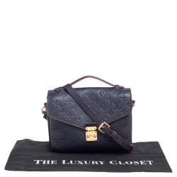 Pre Owned حقيبة لوي فيتون بوشيت ميتيس جلد مطبوع مونوغرامي أزرق 