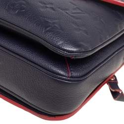 Pre Owned حقيبة لوي فيتون بوشيت ميتيس جلد مطبوع مونوغرامي أزرق 