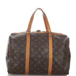 Pre Owned Louis Vuitton Monogram Canvas Sac Souple 35 Bag