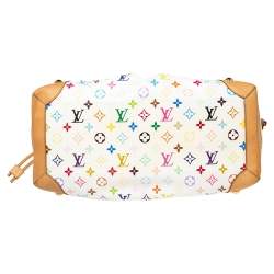 مملوكة مسبقًا Louis Vuitton White Multicolor Monogram Canvas Ursula Bag