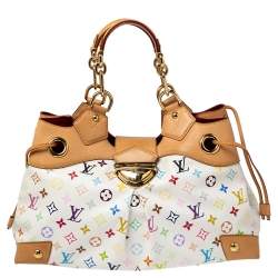 مملوكة مسبقًا Louis Vuitton White Multicolor Monogram Canvas Ursula Bag