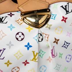 مملوكة مسبقًا Louis Vuitton White Multicolor Monogram Canvas Ursula Bag
