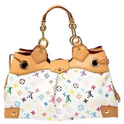 مملوكة مسبقًا Louis Vuitton White Multicolor Monogram Canvas Ursula Bag
