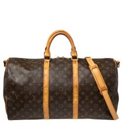  مملوكة مسبقًا Louis Vuitton Monogram Canvas Keepall Bandouliere 50 Bag