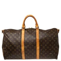 مملوكة مسبقًا Louis Vuitton Monogram Canvas Keepall Bandouliere 50 Bag