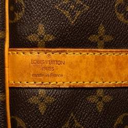 Louis Vuitton Brown Monogram Canvas Keepall Bandouliere 60 Duffel Bag