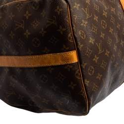 Louis Vuitton Brown Monogram Canvas Keepall Bandouliere 60 Duffel Bag