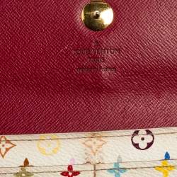 Louis Vuitton White Monogram Multicolore Canvas Sarah Wallet