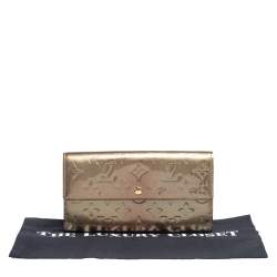 Louis Vuitton Gris Art Deco Monogram Vernis Sarah Wallet