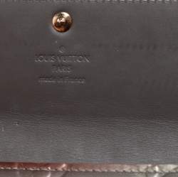 Louis Vuitton Gris Art Deco Monogram Vernis Sarah Wallet