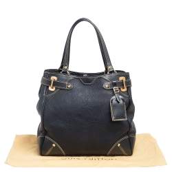 مملوكة مسبقًا حقيبة يد لوي فيتون لو ماجيستو جلد سوهالي سوداء