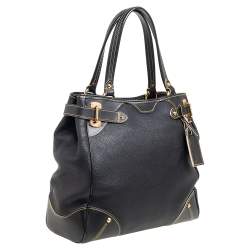 مملوكة مسبقًا حقيبة يد لوي فيتون لو ماجيستو جلد سوهالي سوداء