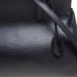 مملوكة مسبقًا حقيبة لوي فيتون مارلي جلد إيبي أسود متوسطة