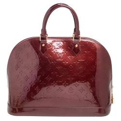 Louis Vuitton Griotte Monogram Vernis Alma GM Bag