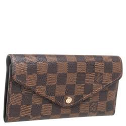 Pre Owned Louis Vuitton Damier Ebene Canvas Josephine Wallet 