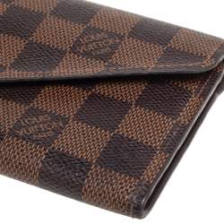 Pre Owned Louis Vuitton Damier Ebene Canvas Josephine Wallet 