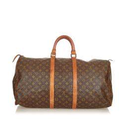 مملوكة مسبقًا Louis Vuitton Monogram Canvas Keepall 55 Bag