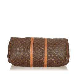 مملوكة مسبقًا Louis Vuitton Monogram Canvas Keepall 55 Bag