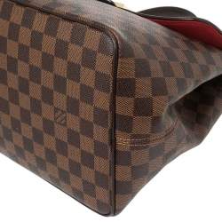 Pre Owned حقيبة لوي فيتون بيرغامو كانفاس دامييه إيبين متوسطة