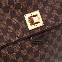 Pre Owned حقيبة لوي فيتون بيرغامو كانفاس دامييه إيبين متوسطة