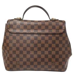 Pre Owned حقيبة لوي فيتون بيرغامو كانفاس دامييه إيبين متوسطة