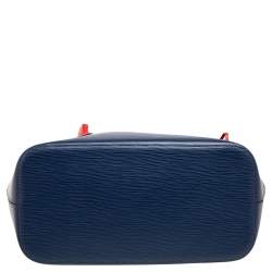 Louis Vuitton Indigo Coquelicot Epi Leather Neverfull MM Bag