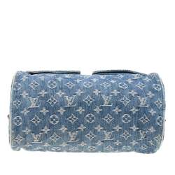 مملوكة مسبقًا حقيبة لوي فيتون نويه سبيدي دينم أزرق مونوغرامي