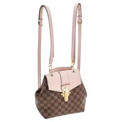 مملوكة مسبقًا Louis Vuitton Magnolia Pink Damier Ebene Canvas Clapton Backpack