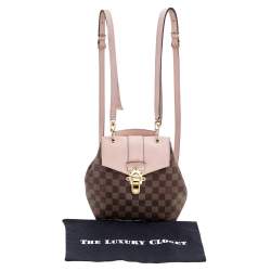 مملوكة مسبقًا Louis Vuitton Magnolia Pink Damier Ebene Canvas Clapton Backpack