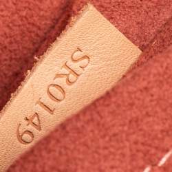 Pre Owned Louis Vuitton Brown/Pink Monogram Canvas And Patent Leather Hot Springs Backpack