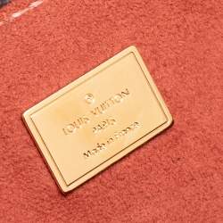 Pre Owned Louis Vuitton Brown/Pink Monogram Canvas And Patent Leather Hot Springs Backpack