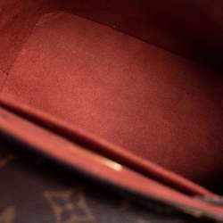 Pre Owned Louis Vuitton Brown/Pink Monogram Canvas And Patent Leather Hot Springs Backpack