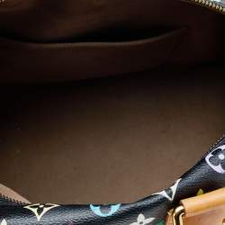 Pre Owned حقيبة لوي فيتون سبيدي 30 جلد وكانفاس أسود بنقشة مونوغرام متعددة الألوان 